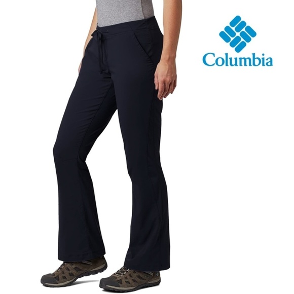 Columbia Pants - Columbia Pant Anytime Outdoor Boot Cut Omni Shield Shade 50 UPF Rated Drawstring